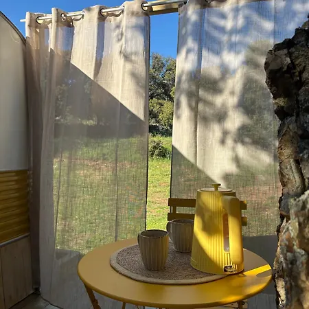 Insolite En Caravane Vintage - Accès Piscine Et Vue Montagne - Domaine L'aghja